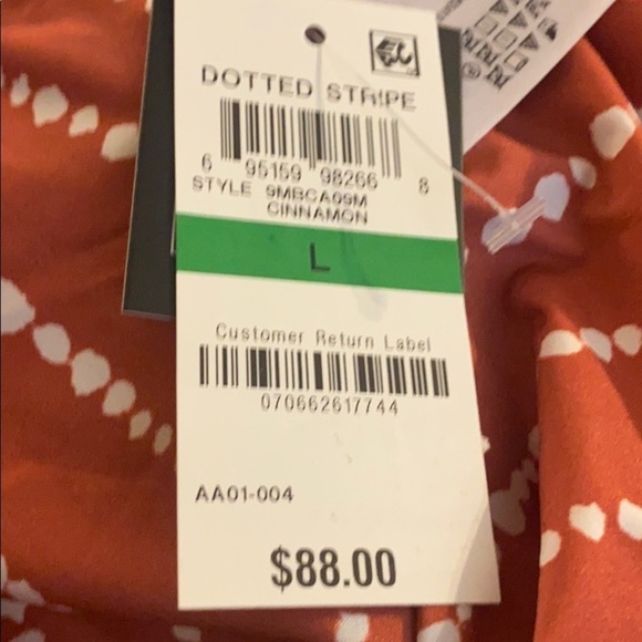 Bar III Dotted Stripe Plunging One Piece Swimsuit - Picture 11 of 11